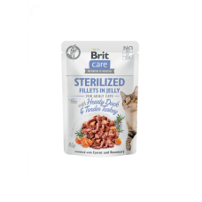 Brit Care Cat Sterilized Fillets in Jelly with Hearty Duck and Turkey 85g